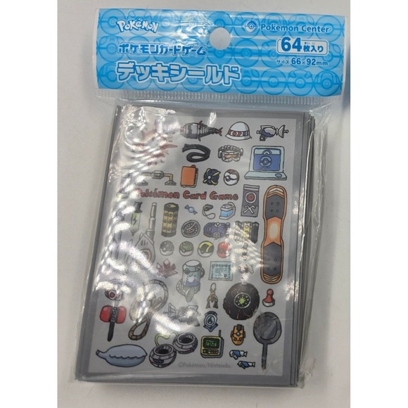 Pokemon Center Other - Pokemon Card Game Deck Shield Goods Mania 64 Sleeves Japan NEW Sleeve